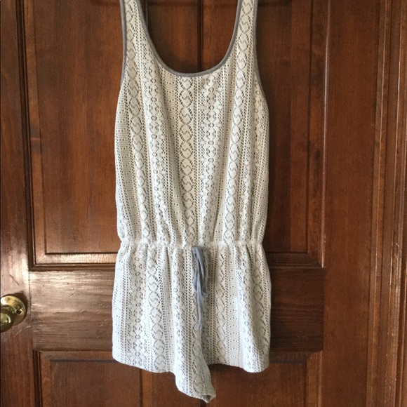 Forever 21 Pants - white and grey romper